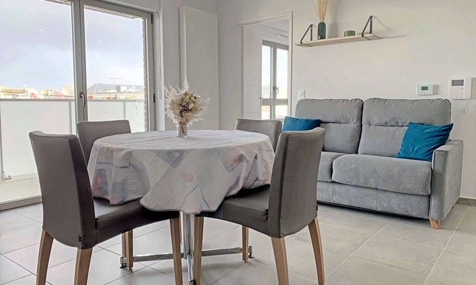 Berck-sur-Mer Apartamento | Hermoso T2 en Berck-Plage - Balcón, Aparcamiento Privado y Acceso a la Playa