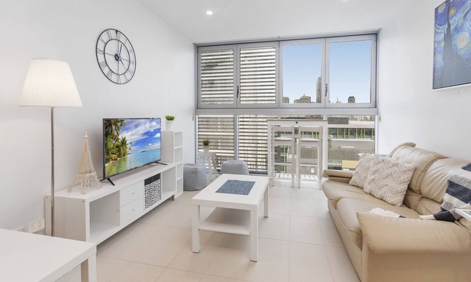 South Brisbane Apartamento | Beautiful Unit with Gym and Pool near Museums