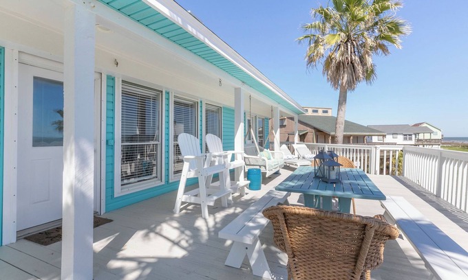 Galveston Casa | ¡Viérteme unas vacaciones! Vistas frente al mar! ¡Camina a la playa! Cable / wifi!