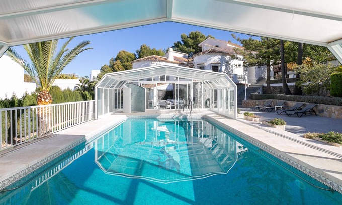 El Albir Villa | Preciosa villa y casita para grupos grandes cerca de la playa con piscina, A/C y Wi-Fi