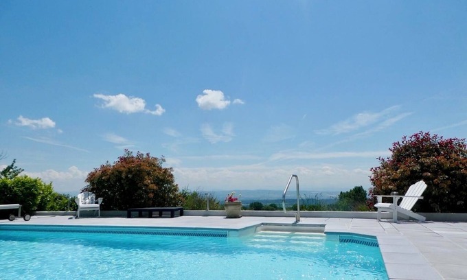 Saint-Denis Casa | Beautiful villa with heated pool, hot tub & amazing views Aude valley & Pyrénées