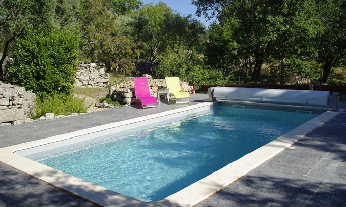 Labeaume Casa | Magnífica villa grande con piscina privada, jardín original. del 17 / 08-31 / 09