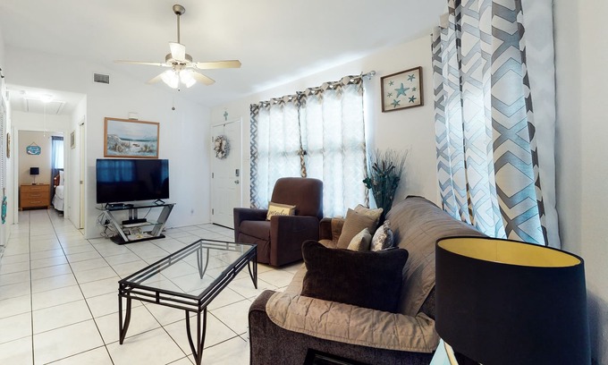 Port Isabel Casa | Adecuado para perros, casa frente al mar con muelle privado, piscina compartida, jacuzzi