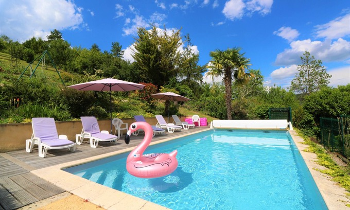 Saint-Cyprien Casa | EXCELENTE CASA DE PIEDRA Y PISCINA PRIVADA CON CALEFACCIÓN CERCA DE INSTALACIONES Y SARLAT