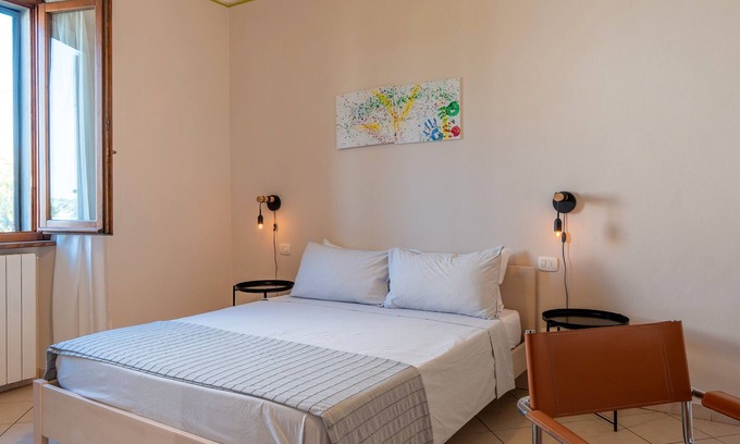 San Pietro a Cegliolo Cama Y Desayuno | Alojamiento y desayuno 'Camera 5' con terraza compartida, Wi-Fi y aire acondicionado.