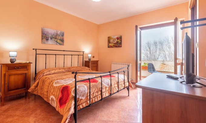 Giave Cama Y Desayuno | Alojamiento y desayuno 'Camera Matrimoniale Superior' con vistas a la montaña y aire acondicionado