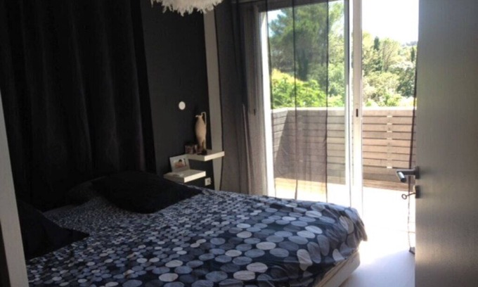 Montferrier-sur-Lez Casa | BEDROOM in house with swimming pool for 2 - ideal for couple