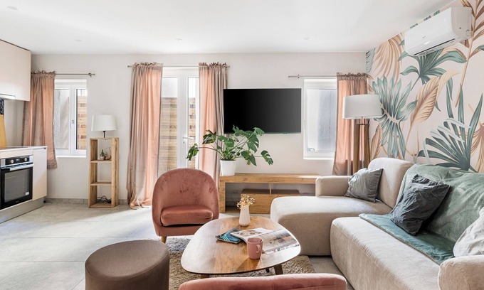 Centre Deux Apartamento | Beige Hospitalité - Rose - Love room