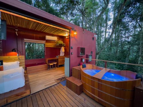 Nova Nazare Cabina | Beija-flor - Deck Tiny House