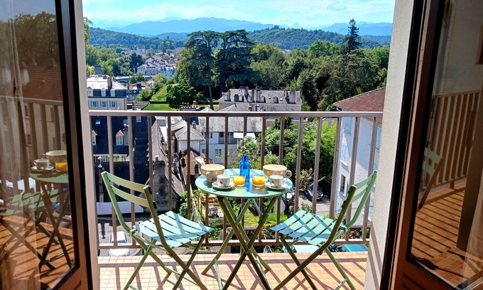 Centre Ville Apartamento | Bel Appartement Pau Centre Avec vue sur les Pyrénées