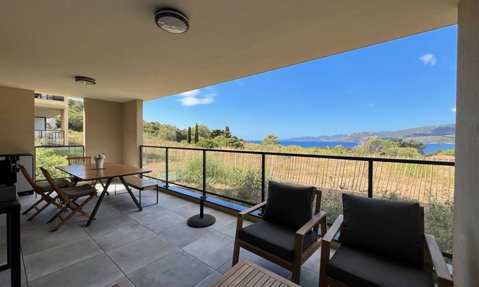 Propriano Apartamento | Bel'orizonte C, 100m des Plages et vue mer
