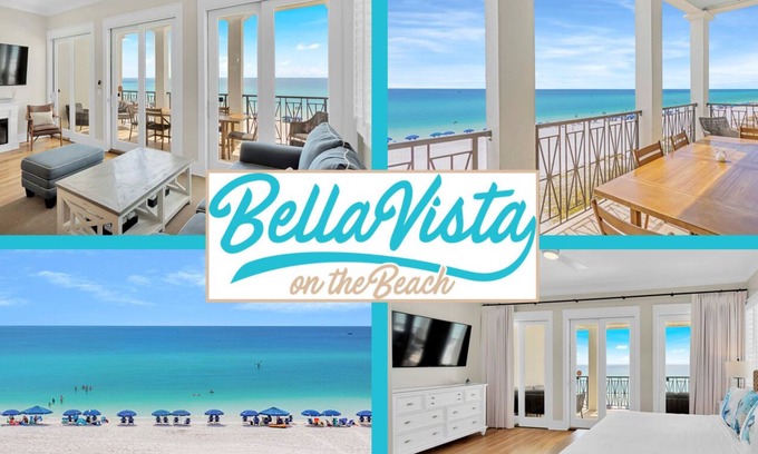 Frangista Beach Casa | *Bella Vista on the Beach*Fully Remodeled*Hot Tub*Beach Gear*Shared Pool*9 Beds*