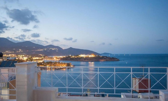 Agios Nikolaos Casa | Bellevue Suites Apartment 1 with Sea View