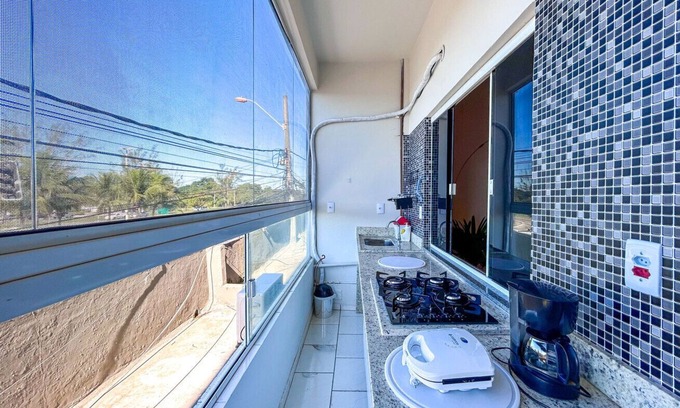 Rio das Ostras Apartamento | Belo Loft Ritz a 9 min do mar em Rio das Ostras/RJ