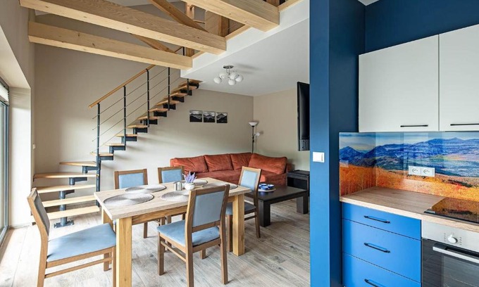 Meszna Apartamento | Beskid Apartment z widokiem na góry sauna, jacuzzi