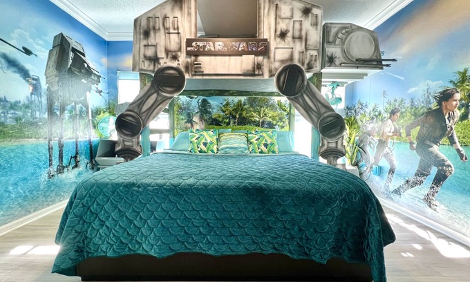 West Kissimmee Casa | $ 299 / noche hasta el 30 de junio! 4 reyes; Star Wars, Princesa, Potter. DISNEY 5-10 Minutos!