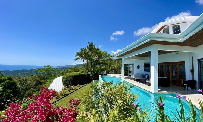 Ballena Casa | Best Ocean Views in Costa Ballena! Tropical Luxury Home on Mountain Near Beaches