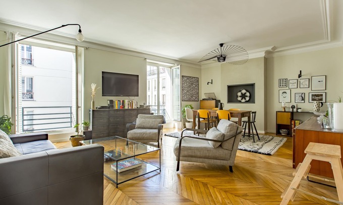 11th Arrondissement Apartamento | Between the Beams - Tres Habitaciones Piso, Capacidad 4