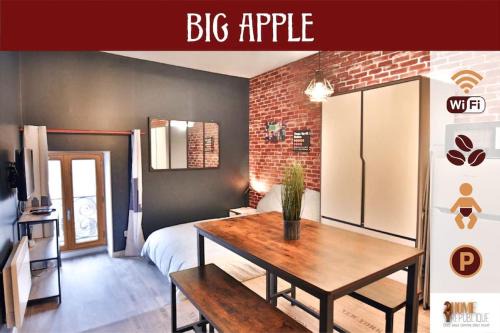 Auxerre Apartamento | Big Apple - Studio paisible - parking gratuit - 2 personnes - Village Vaux 3 minutes Auxerre