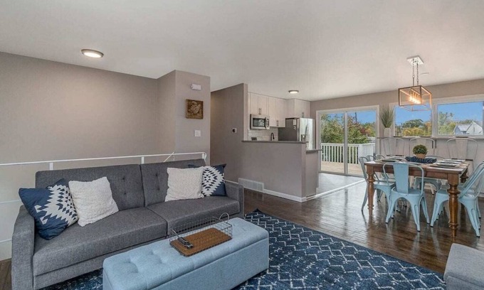Michigan City Casa | Big Blue beach house with a hot tub!