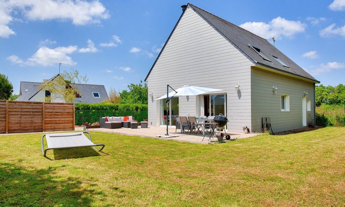 Clohars-Fouesnant Casa | Casa grande para 8 y hermoso jardín