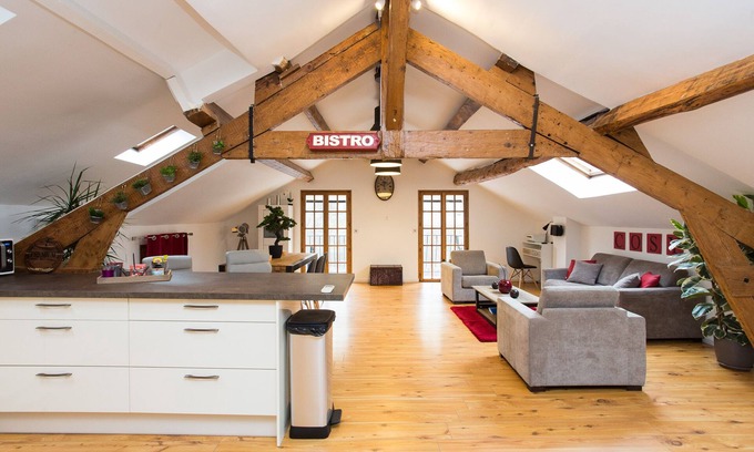 Riou - Petit Juas - Av de Grasse Apartamento | Big loft 107m2, 10min walk to Palais des festivals