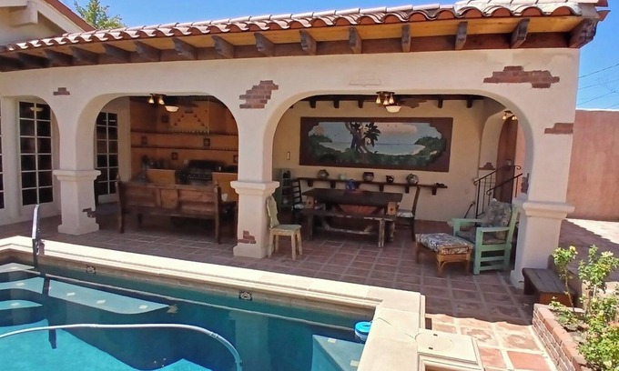 Baker Street Casa | BIG ONE OF A KIND EUROPEAN SPANISH MEXICAN HACIENDA HOUSE W/ POOL ARTSY VINTAGE