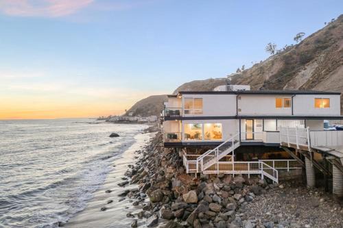 Eastern Malibu Casa | Big Rock Beach Retreat with Oceanfront Balconies Direct Beach Access Sweeping Sunset Views Pacific Coast Outlook by AvantStay