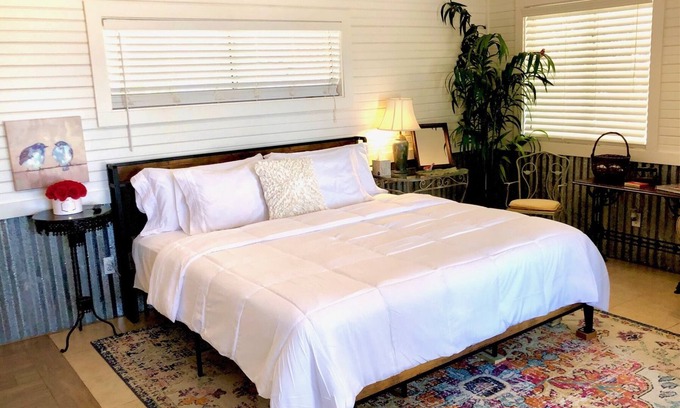 Pedernales Bend Cabaña | BIRDHOUSE COTTAGE - King Bed: Cozy cottage with lake views