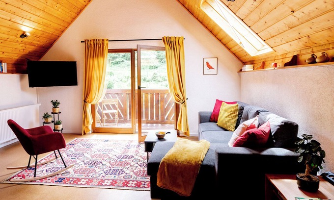 Darstein Apartamento | birds-nest holiday home palatian forest balcon wood stove