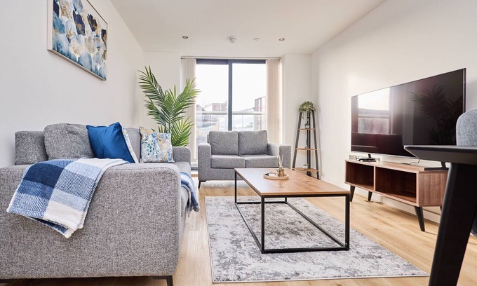 Birmingham City Centre Apartamento | Birmingham/2Bed/ModernKitchen/PetsOK/Tv/Wifi