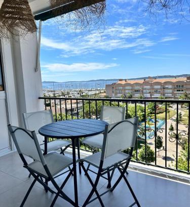 Toulon - Hyeres Apartamento | Bleu Horizon, appartement vue mer