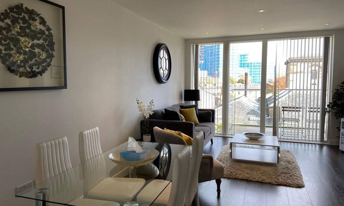 London Borough of Hounslow Apartamento | Apartamento-Élite-Baño Privado-Balcón