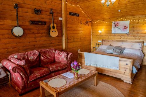 Welshpool Chalet De Esquí | Blossom Cabin - Little log Cabin in Wales