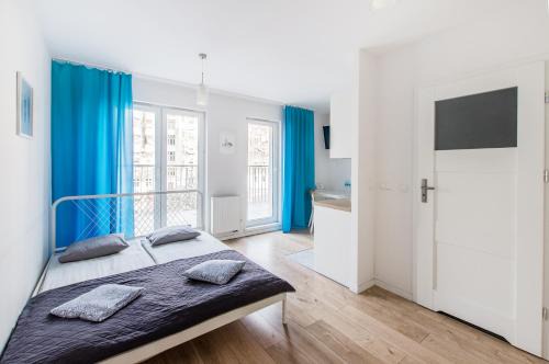 Krzyki Apartamento | Blue Apartment with a terrace