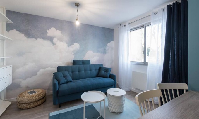 Croix Luizet Apartamento | "Blue Dream", a beautiful 2-star studio apartment opposite La Doua/Insa