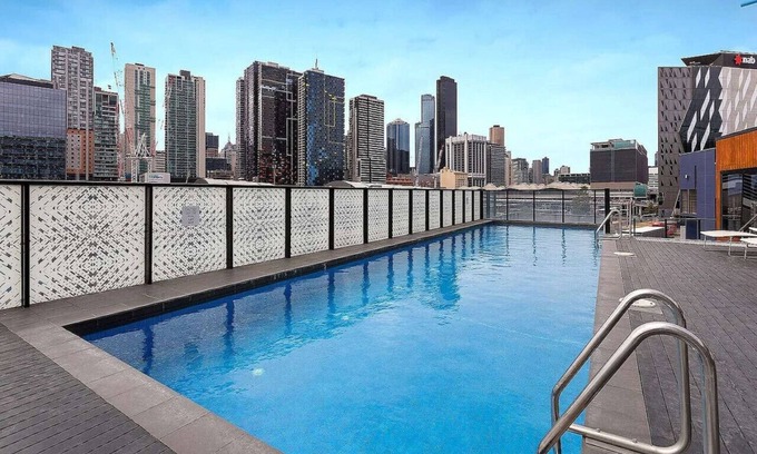 Docklands Apartamento | Blue Haven @Marvel Stadium- Rooftop Pool & Parking