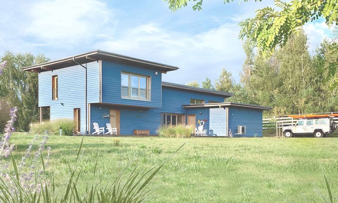 Brzozie Casa | Blue Lakehouse para 4 personas (50 m del lago)