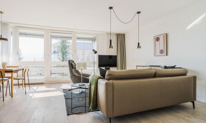 Meilen District Apartamento | Blueground | Herrliberg, w/d & balcony, nr lake