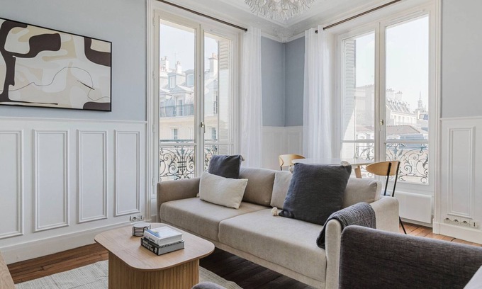 Quartier Sainte-Avoye Apartamento | Blueground | Le Marais - Saint-Paul, furnished