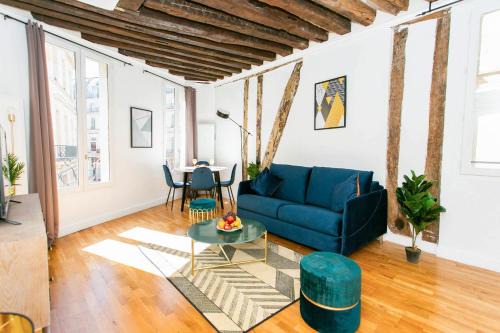 Paris City Center Apartamento | BnBNova - 1BR - Le Louvre & Rivoli