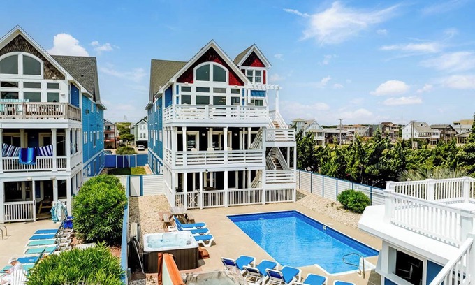 Kill Devil Hills Casa | Boardwalk | Oceanfront | Private Pool, Hot Tub, Dog Friendly | Kill Devil Hills