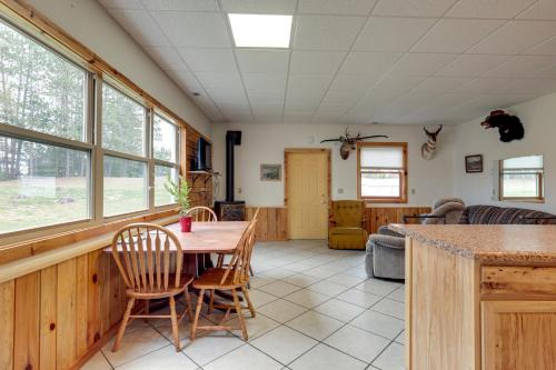 Rhinelander Casa | Boat Dock and Fire Pit Lakefront Monico Home!