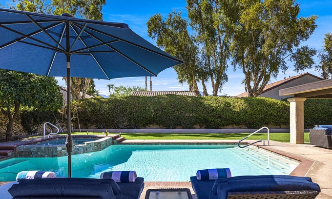 Cathedral City Casa | Boho Chic Rancho Mirage Home with Private Saltwater Pool and Jacuzzi