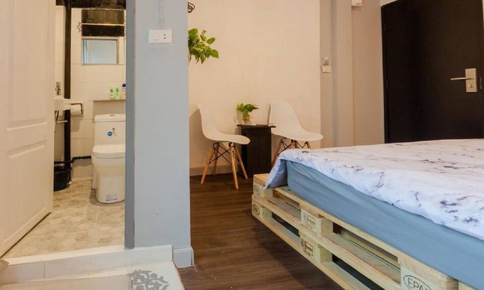 Wat Ratchabophit Hotel | Habitación doble Boho con baño privado