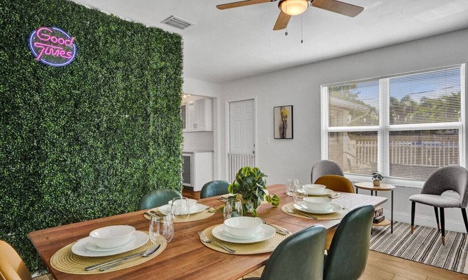Sunset Casa | Boho-styled home w/newly remodeled fenced-in pool!