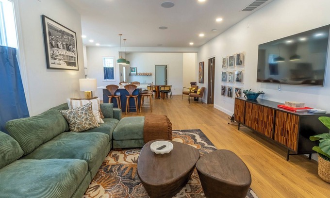 Michigan City Casa | Bold & Fun Getaway Steps from Train & Beach