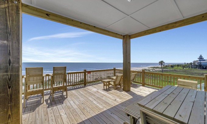 Gilchrist Casa | "Bolivar Beachfront Bliss" Beachfront home 5 bedroom 4.5 bath Cargo Lift