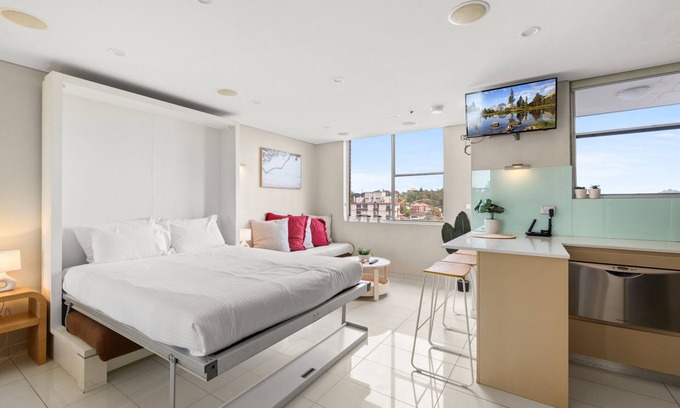 Bondi Apartamento | Bondi Studio Apartment with Pool & Rooftop Views