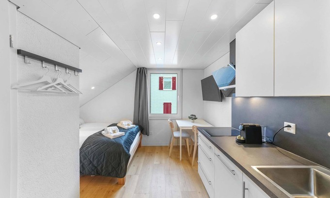 Herisau Apartamento | book2stay: Acogedor Estudio con cocina americana y lavadora